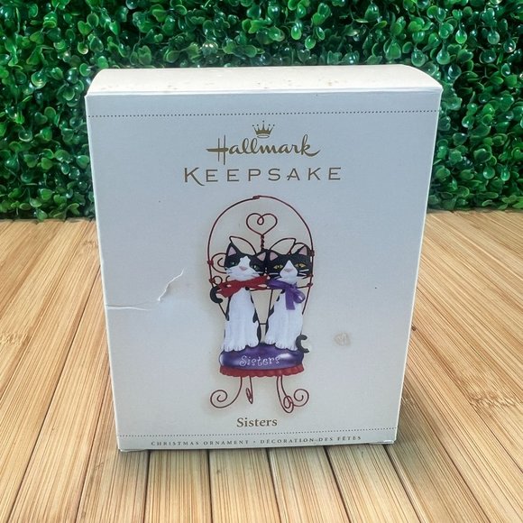 Hallmark Keepsake 2006 SISTERS Cats Kittens Sharon Visker Ornament - Picture 1 of 7